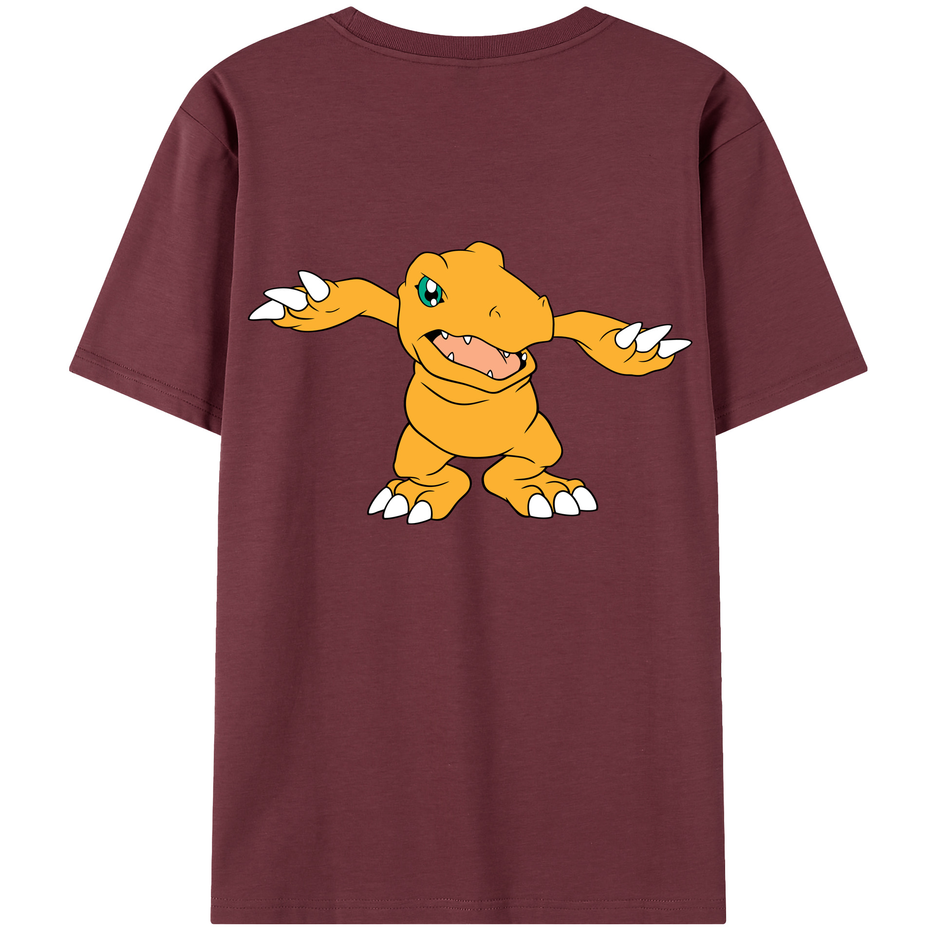 （画像用） Digimon デジタルモンスター/デジモン 綿100％半袖Tシャツ（背面プリント）